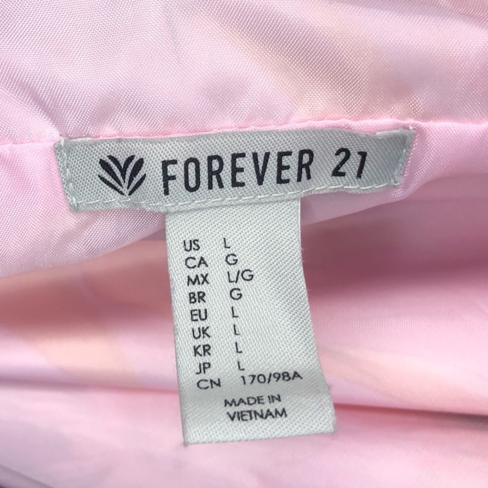 Pink floral windbreaker jacket - Picture 6 of 8